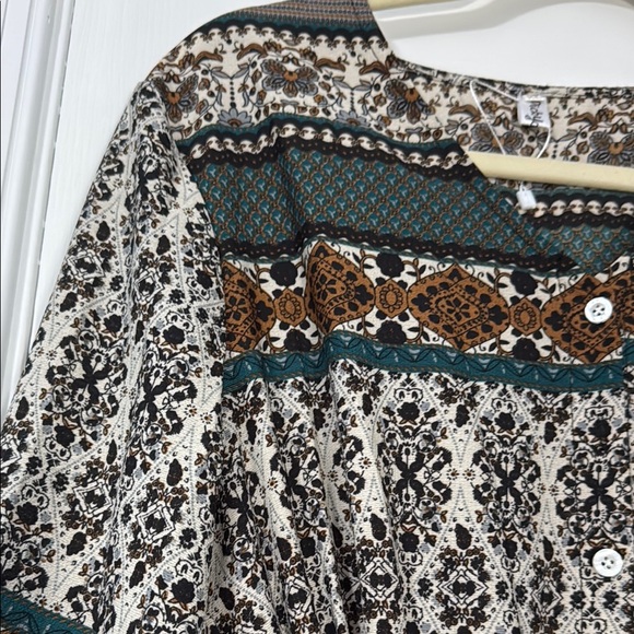 Patterned Long Sleeve dress - Picture 3 of 12